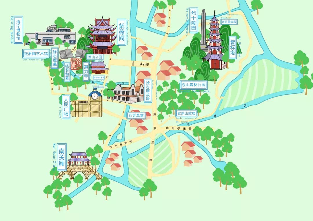 贵州智能语音手绘导览地图系统