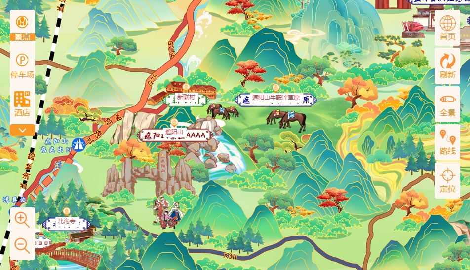 贵州手绘地图：智慧景区智能化需求的深度挖掘